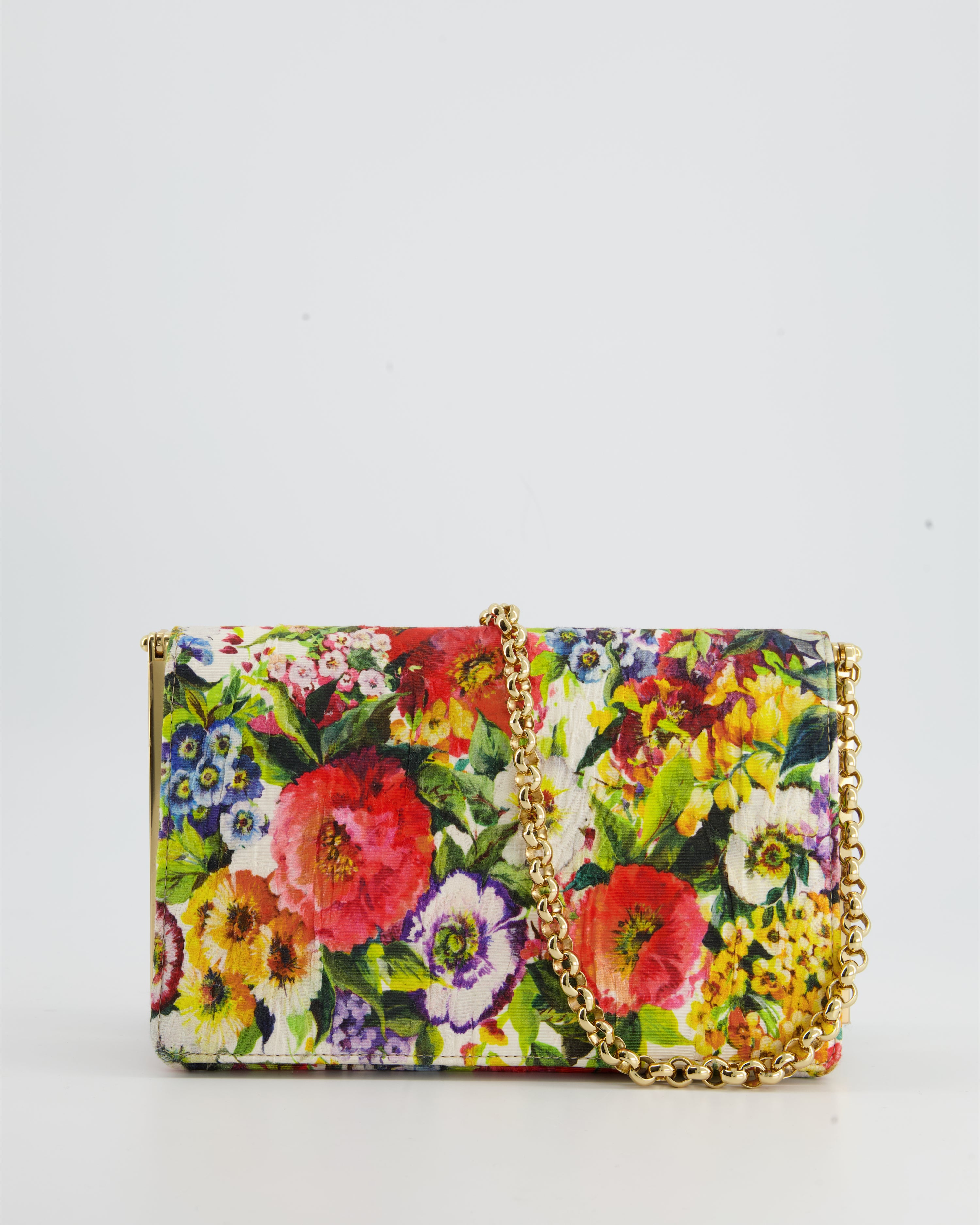 Dolce and gabbana discount floral clutch bag