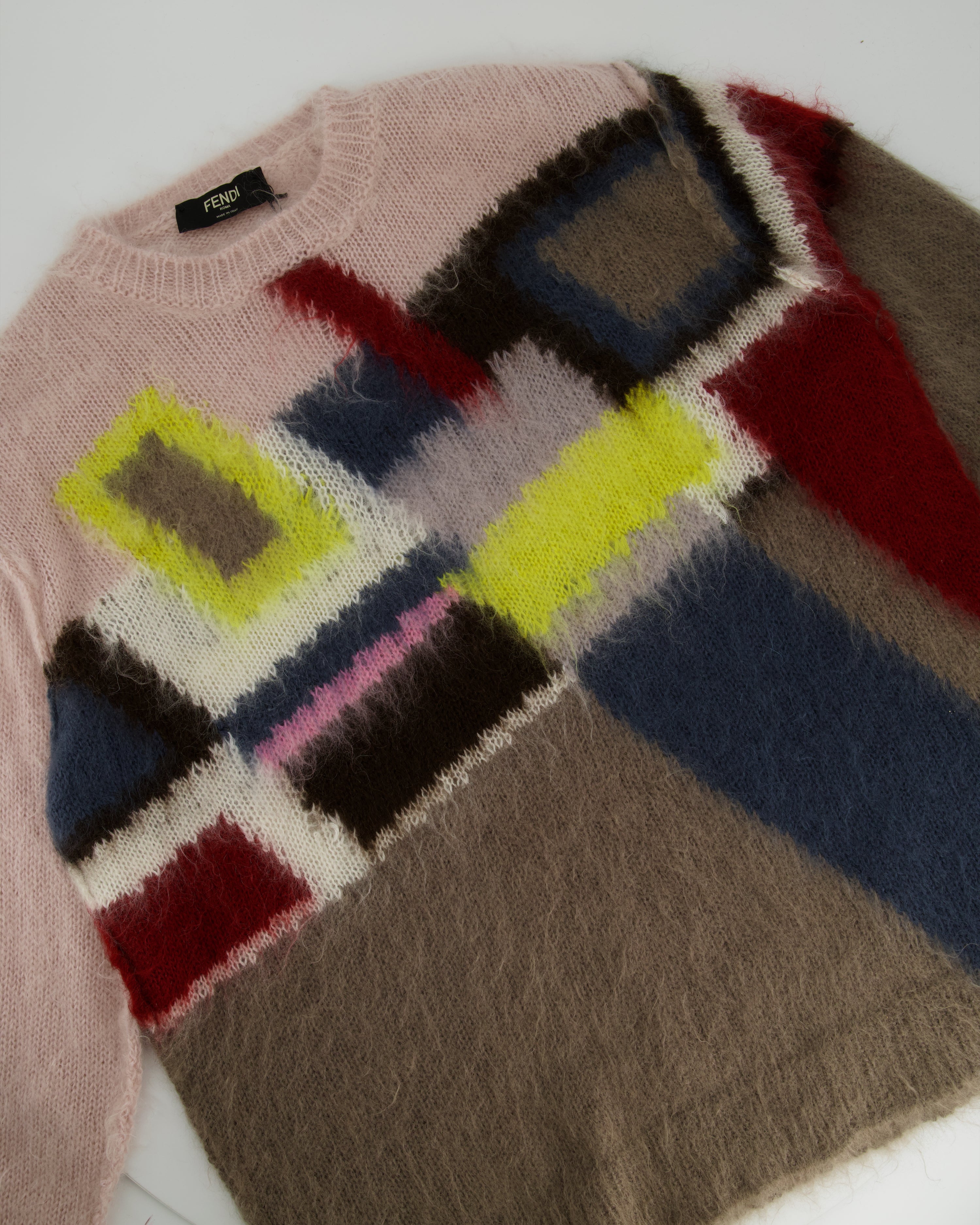 NEW SWEATER LOUIS VUITTON M 48 IN MOHAIR AND RED WOOL NEW WOOL