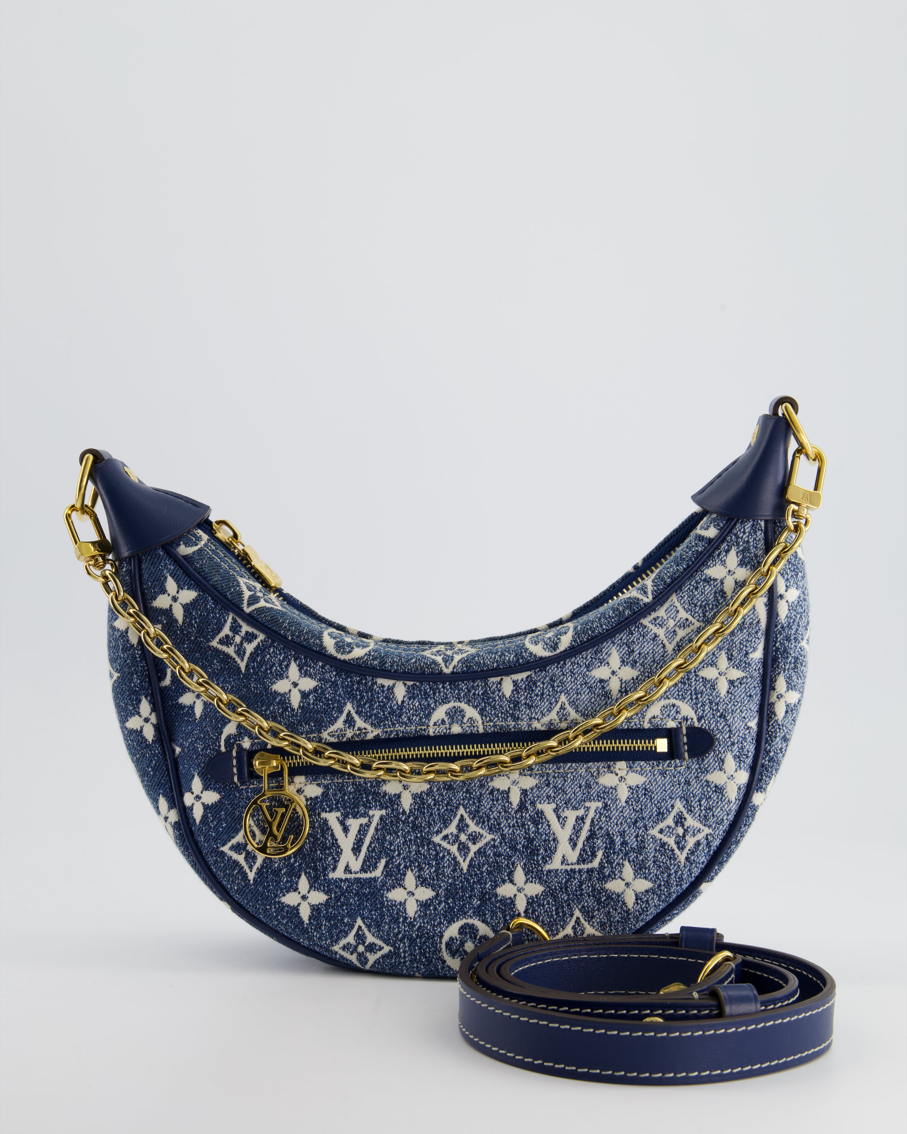 HOT Louis Vuitton Denim Monogram Loop Bag Sellier