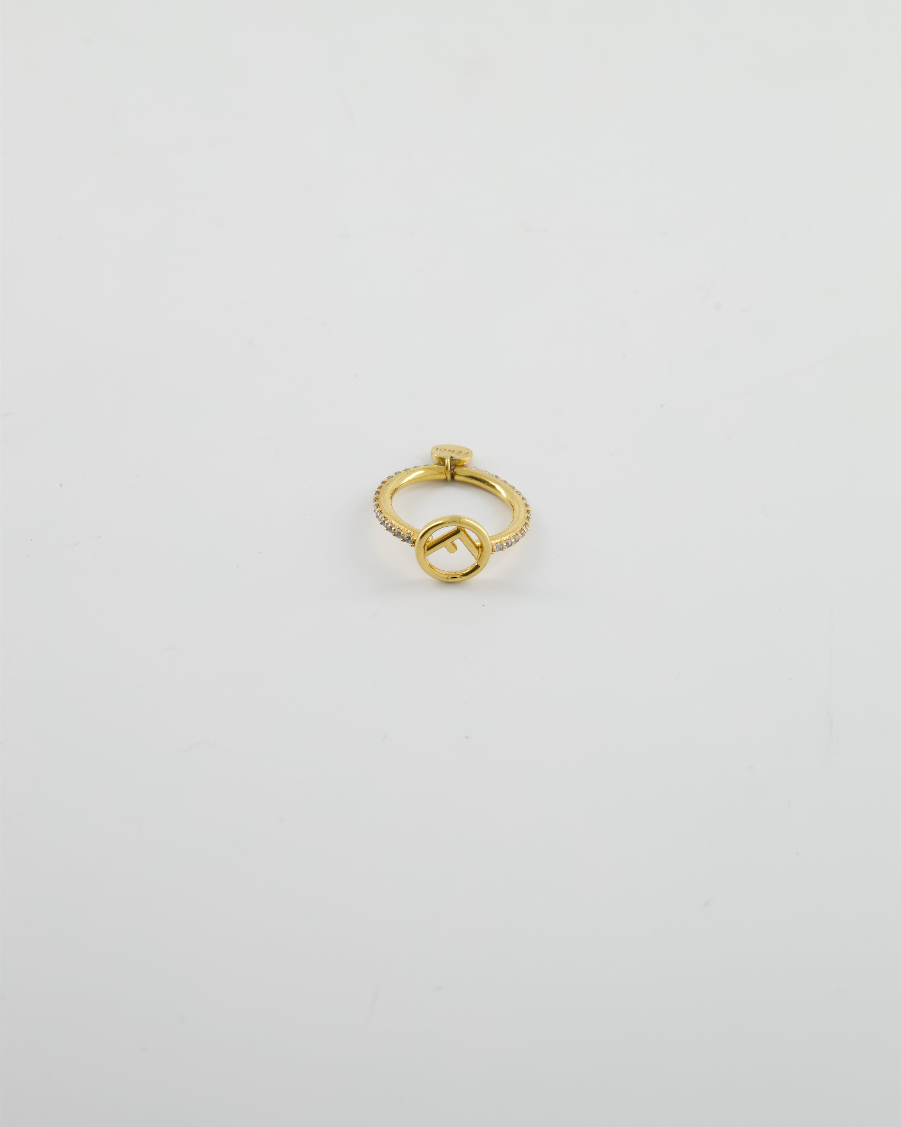 Fendi 2024 Crystal Logo Ring