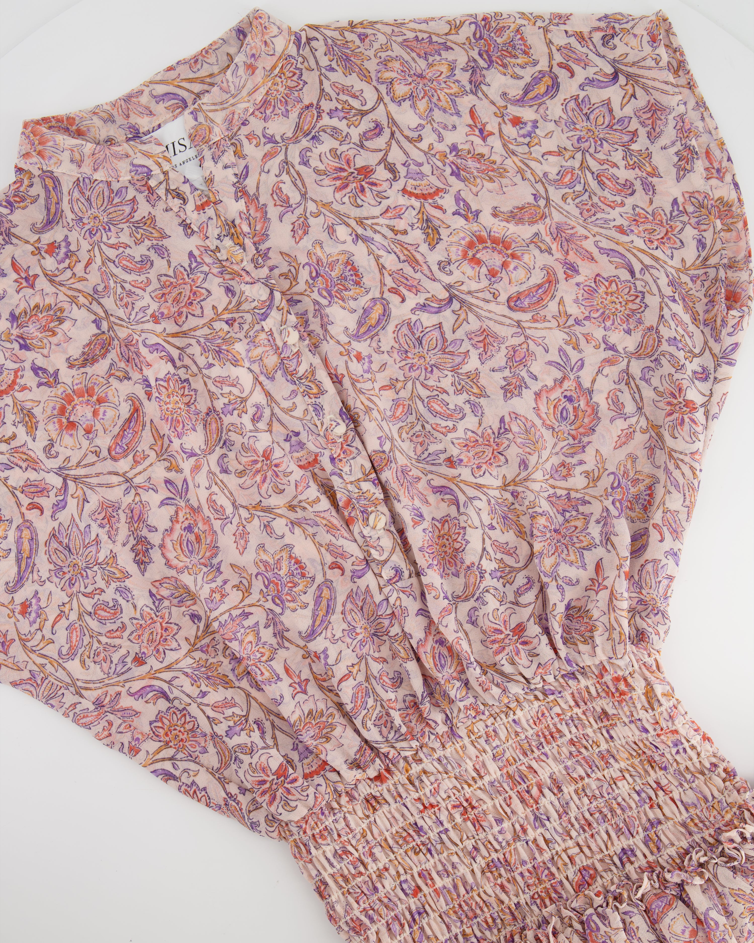 Louis Vuitton - Authenticated Dress - Polyester Pink Floral for Women, Very Good Condition