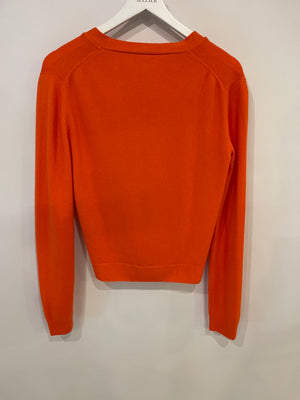 Bottega Veneta Orange Cashmere Cardigan Size IT 42 (UK 10)