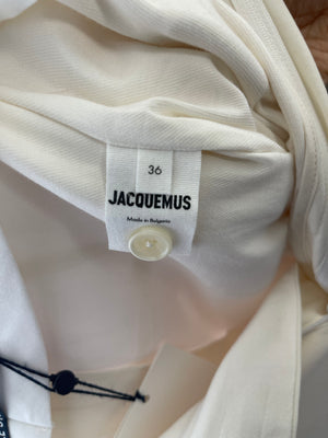 Jacquemus "Le Splash" Cream Long Trousers Size FR 36 (UK 8)