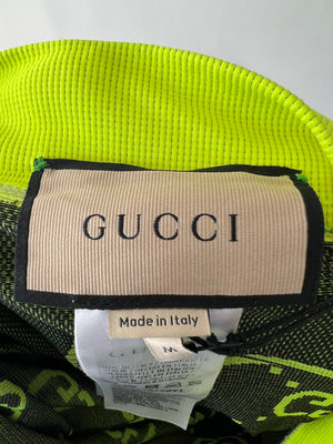 Gucci Bright Green GG Logo Leggins Size IT 42 (UK M)