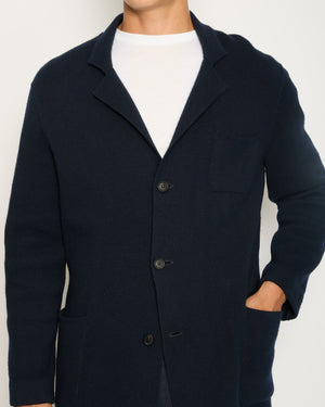 Prada Menswear Navy Wool Single Breasted Blazer Size IT 54 (UK 44)