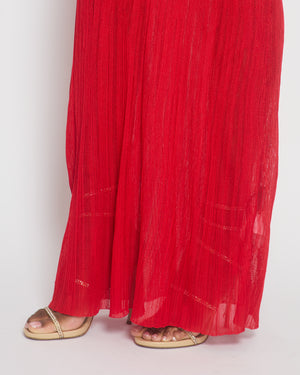 Jacquemus Red La Robe Maille Maxi Dress Size FR 36 (UK 8)