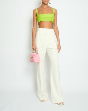 Jacquemus "Le Splash" Cream Long Trousers Size FR 36 (UK 8)