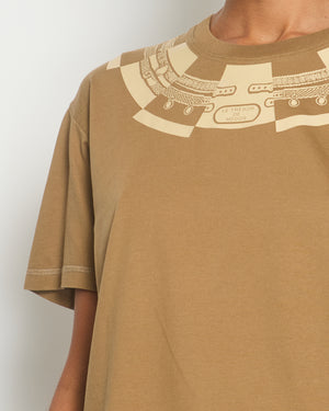 Hermès Beige Le Tresor De Medor T-Shirt Size FR 36 (UK 8)