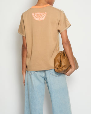 Hermès Beige Jungle of Love Silk T-Shirt Size 38 (UK 10)