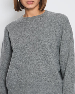 Christian Dior Grey Cashmere J'adior Sweater with Logo Detail Size FR 34 (UK 6) RRP £1,700