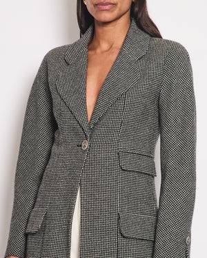 Chanel 14/C Single Breasted Long Line Jacket with Pocket Detail Size FR 34 (UK 6)