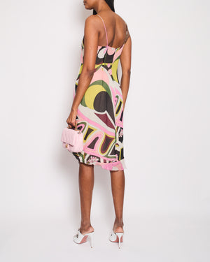 Emilio Pucci Pink Printed Chiffon Midi Dress IT 42 (UK 10)