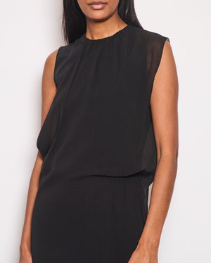 Maison Margiela Black Sleeveless Midi Dress Size IT 42 (UK 10)