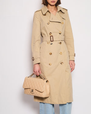 Burberry Beige "The Chelsea" Double Breasted Trench Coat Size IT 42 (UK 10)