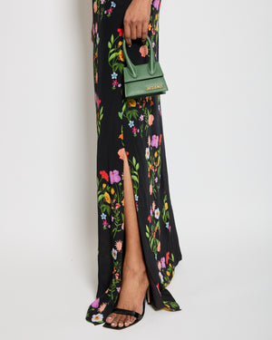 Borgo De Noir Black Floral Maxi Dress Size UK 6