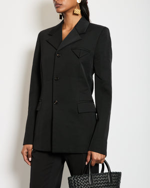 Bottega Veneta Black Wool Blazer IT 38 (UK 6)