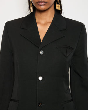 Bottega Veneta Black Wool Blazer IT 38 (UK 6)