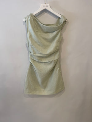 SIR the Label Pastel Green Linen Mini Dress IT 38 (UK 6)