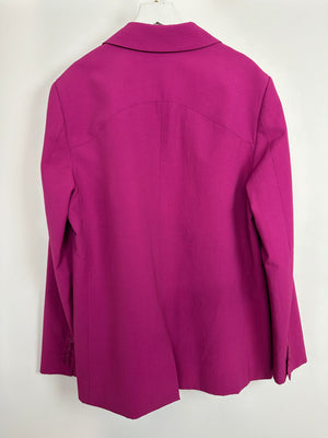 Viktoria & Woods Grape Purple Blazer with Triangle Detail Size 3 (UK 12)