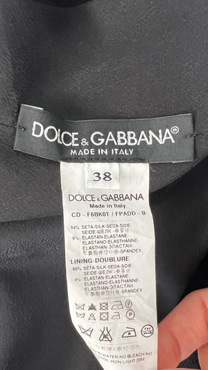 Dolce & Gabbana Black Sleeveless Dress with Flower & Angel Print Detail Size IT 38 (UK 6)