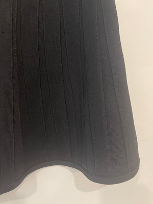 Herve Leger Black Mini Skater Skirt Size XS (UK 6)