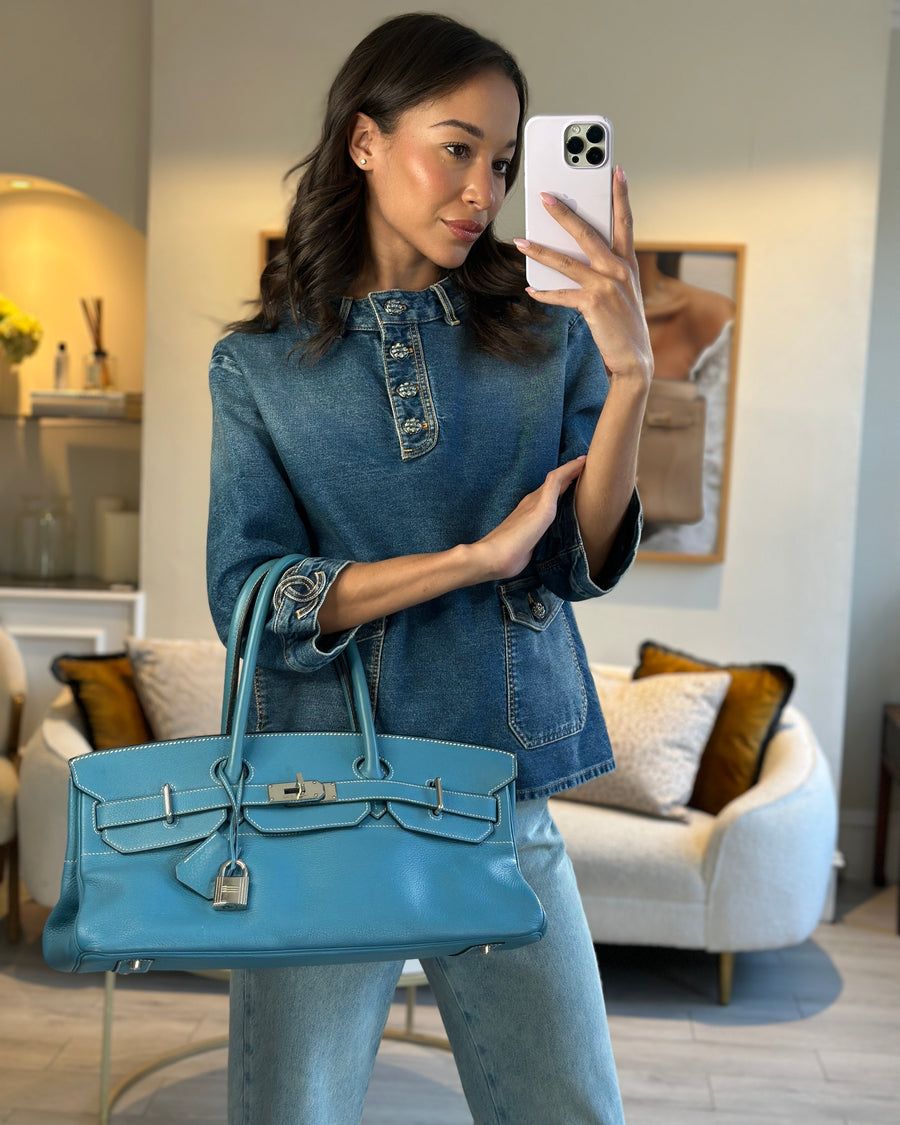 *HOT RE-RELEASE* Hermès Birkin JPG Bag in Bleu Jean Togo Leather with Palladium Hardware