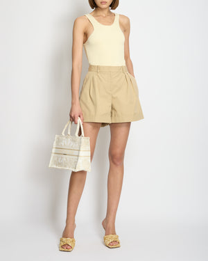 Christian Dior Beige Safari Shorts Size FR 42 (UK 14)