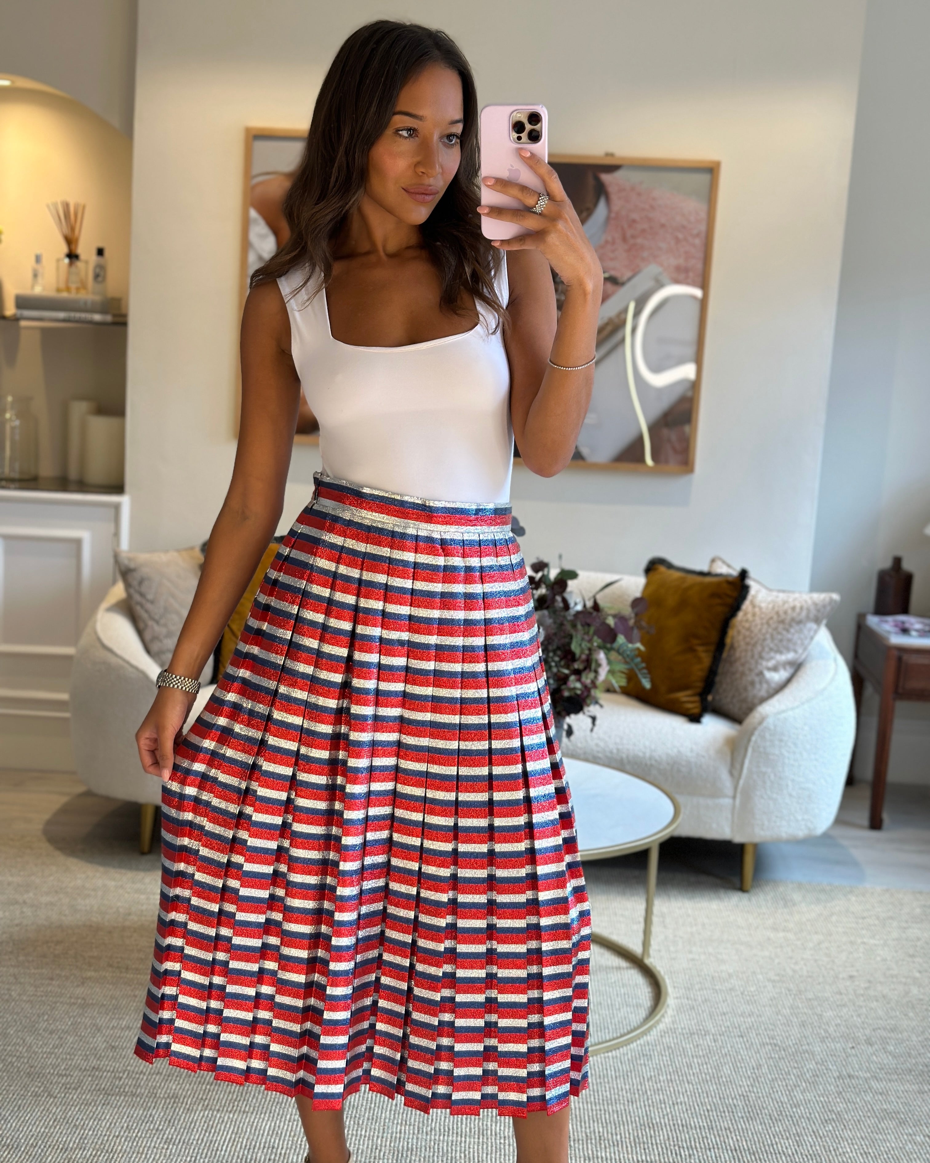 Gucci shop striped skirt