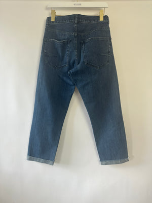 Christian Dior Blue 01 Denim Jeans with Logo J'adore Turn Up Size FR 32 (UK 4)