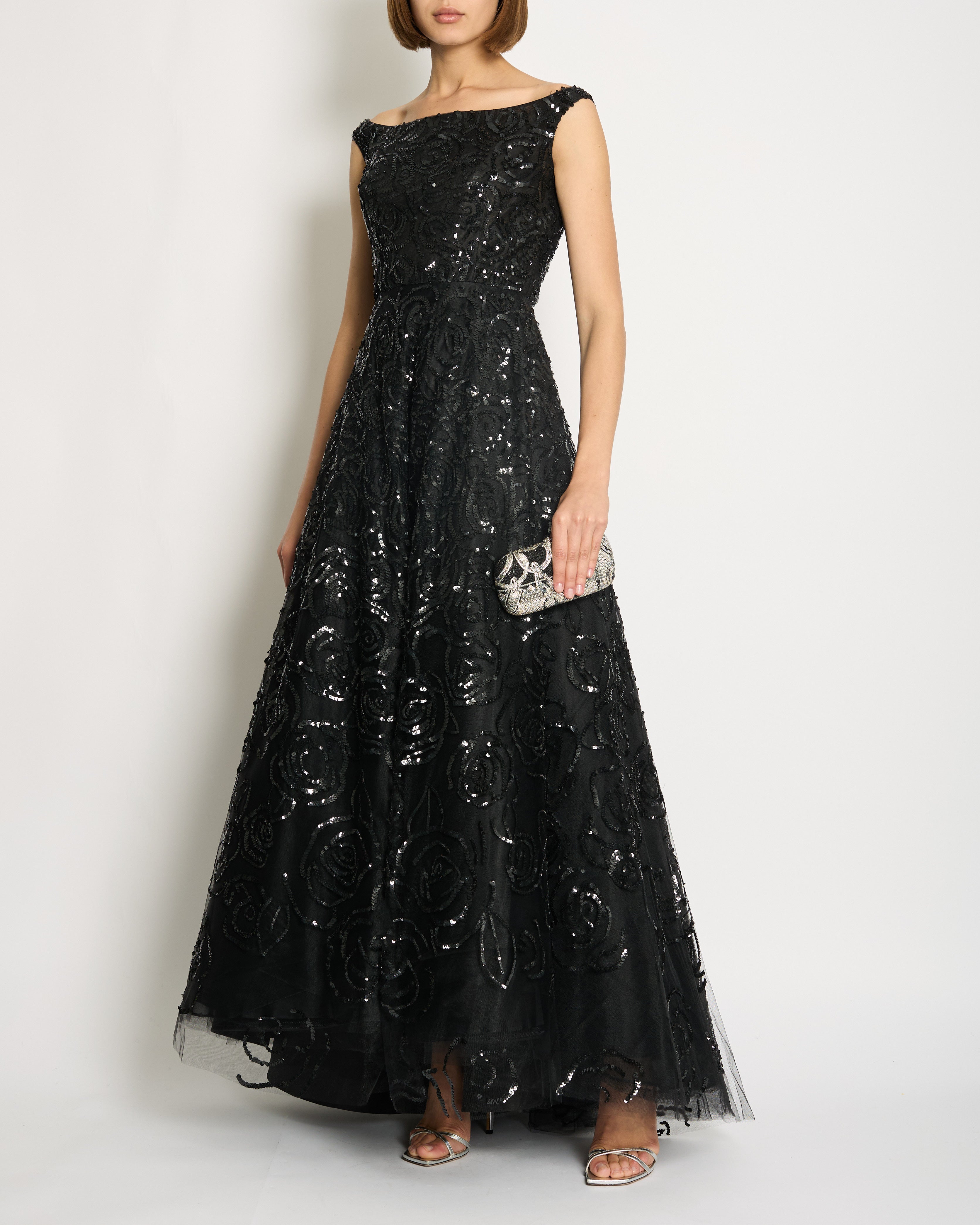 Oscar de la renta black dress on sale