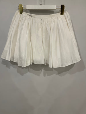 Loewe X Paula's Ibiza White Linen Strappy Mini Skirt Size FR 36 (UK 8) RRP £1,100