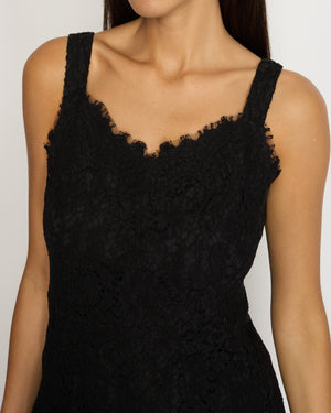 Dolce & Gabbana Black Lace Mini Dress IT 36 (UK 4)