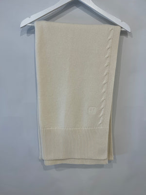 Camilla and Marc Cream Wool Trousers, Jumper and Scarf Set FR 36 (UK 8) RRP £1,150