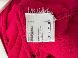 Chanel Hot Pink Short Sleeve Dress with Draped Side Detail Size FR 38 (UK 10)