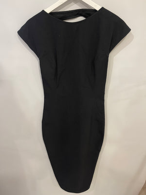 Rick Owens Black Sleeveless Midi Dress with Open Back Detail Size IT 42 (UK 10)