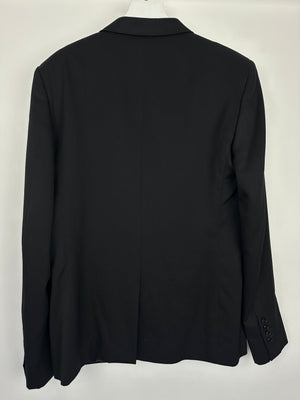 Saint Laurent Black Menswear Suit Single Button Blazer FR 52 (UK 42)