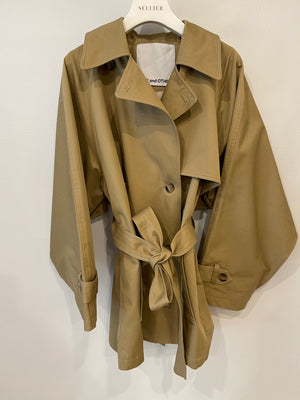 One and Other Camel Belted Trench Coat with Back Detail Size FR 34 (UK 6) RRP £360