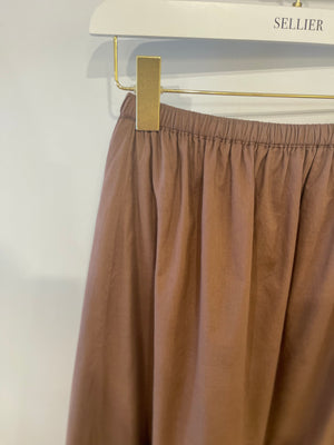 Faithfull The Brand Brown Crop Top and Skirt Set Size S (UK 8)