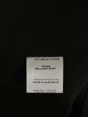 Viktoria & Woods Black Bellagio Long Skirt Size 1 (UK 8)