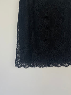 Dolce & Gabbana Black Lace Mini Skirt Size IT 40 (UK 8)