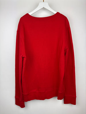 Gucci Menswear Red GG Ghost Long Sleeve Jumper Size L (EU 50)