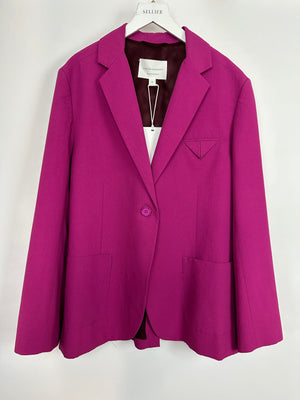 Viktoria & Woods Grape Purple Blazer with Triangle Detail Size 3 (UK 12)