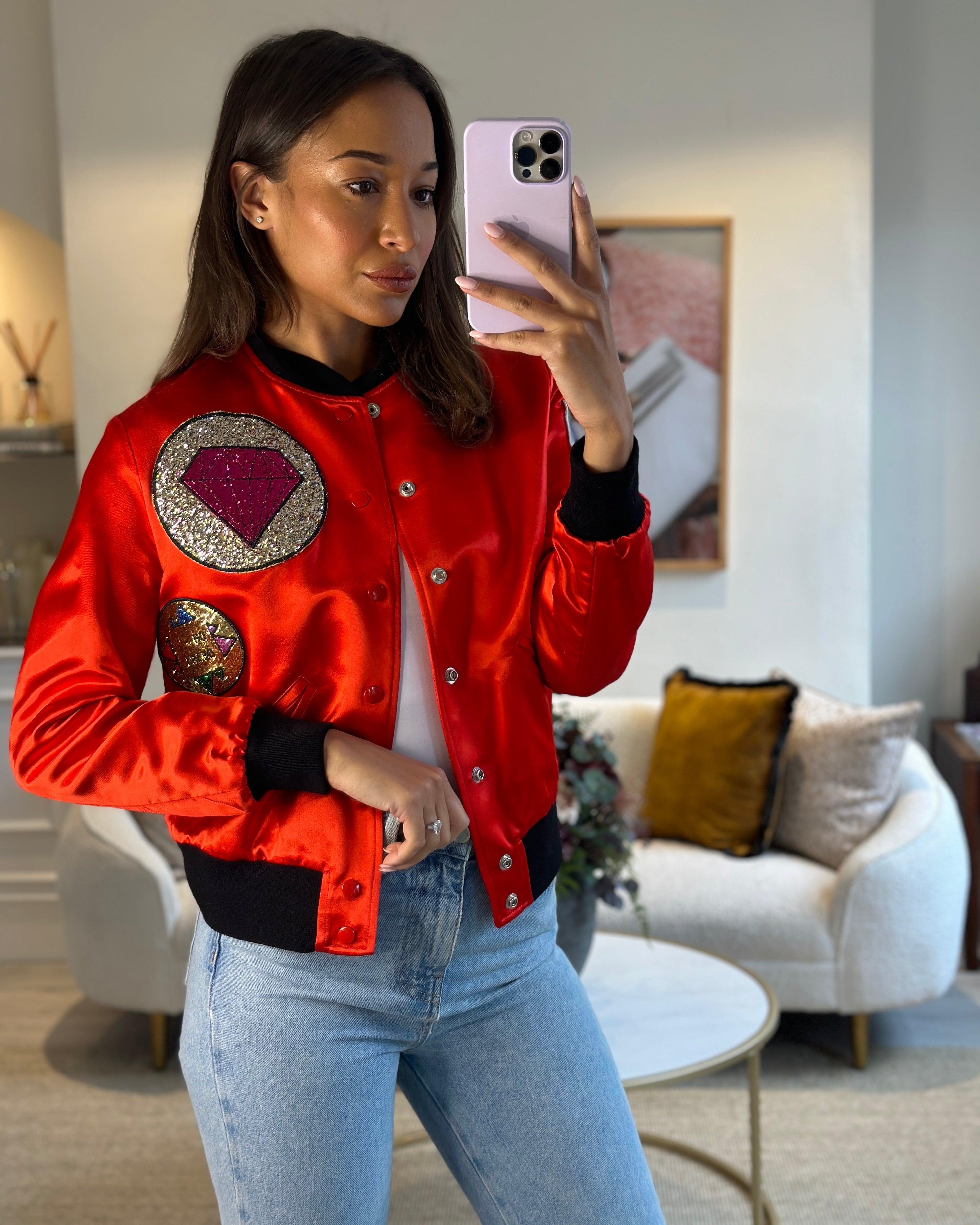 Red saint hot sale laurent jacket