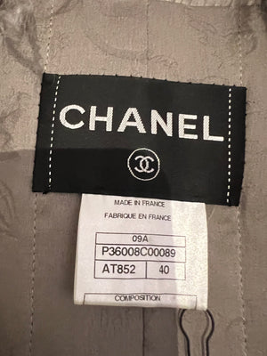 *VINTAGE* Chanel 09/A Grey Mongolian Lamb Gilet FR 40 (UK 12)