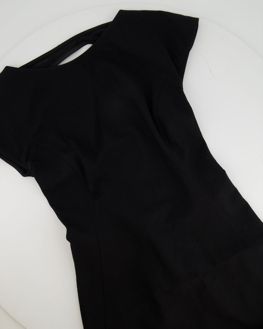 Rick Owens Black Sleeveless Midi Dress with Open Back Detail Size IT 42 (UK 10)