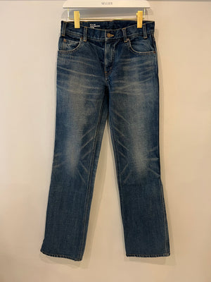 Celine Blue Françoise High-Waisted Straight-Leg Jeans Size 26 (UK 8) RRP £750