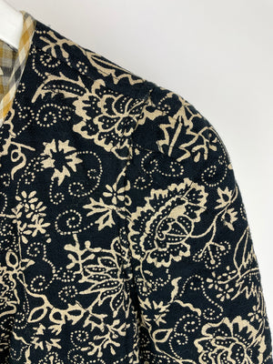 Isabel Marant Étoile Navy Floral Cotton Zip Up Jacket Size FR 36 (UK 8)