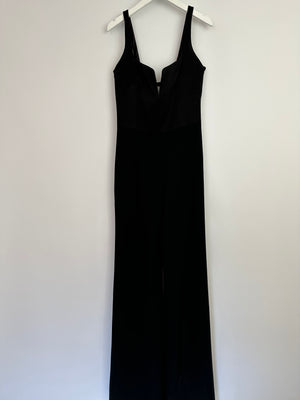 Galvan London Black Sleeveless Jumpsuit FR 36 (UK 8)