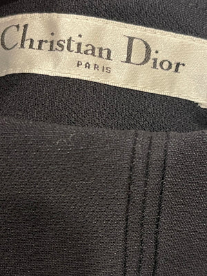 Christian Dior Black Mini Pleated Wool Skorts Size FR 38 (UK 10)