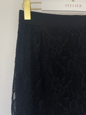 Dolce & Gabbana Black Lace Mini Skirt Size IT 40 (UK 8)